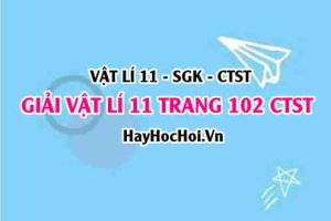 Giải Vật lí 11 Chân trời sáng tạo trang 102 SGK